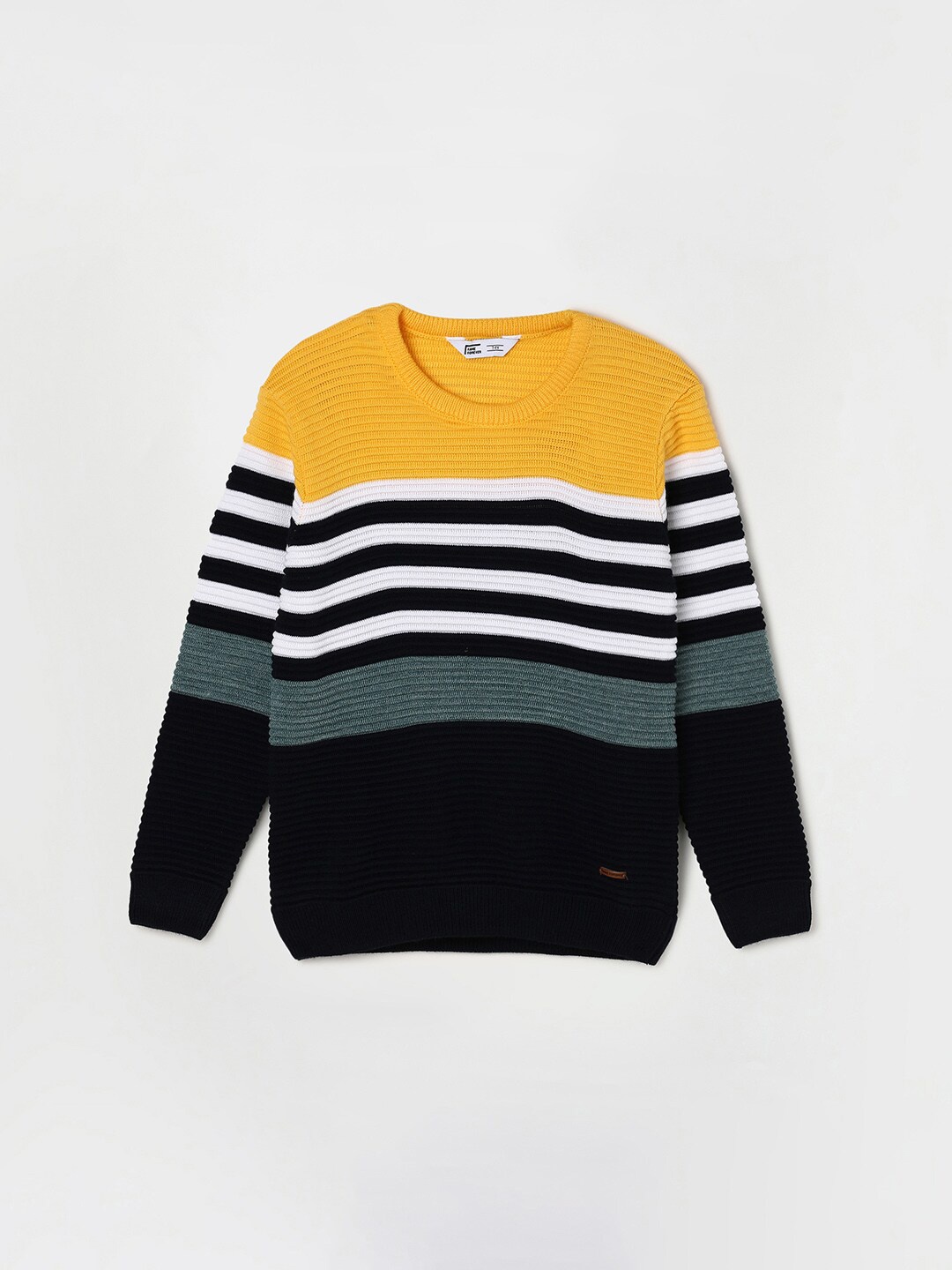 

Fame Forever by Lifestyle Boys Black & Yellow Striped Acrylic Pullover