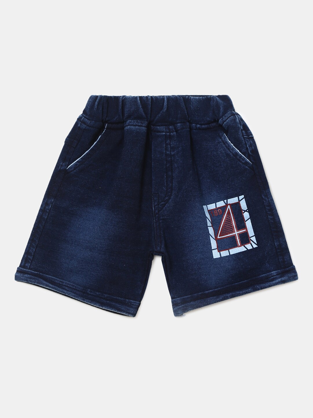 

V-Mart Boys Blue Cotton Denim Shorts