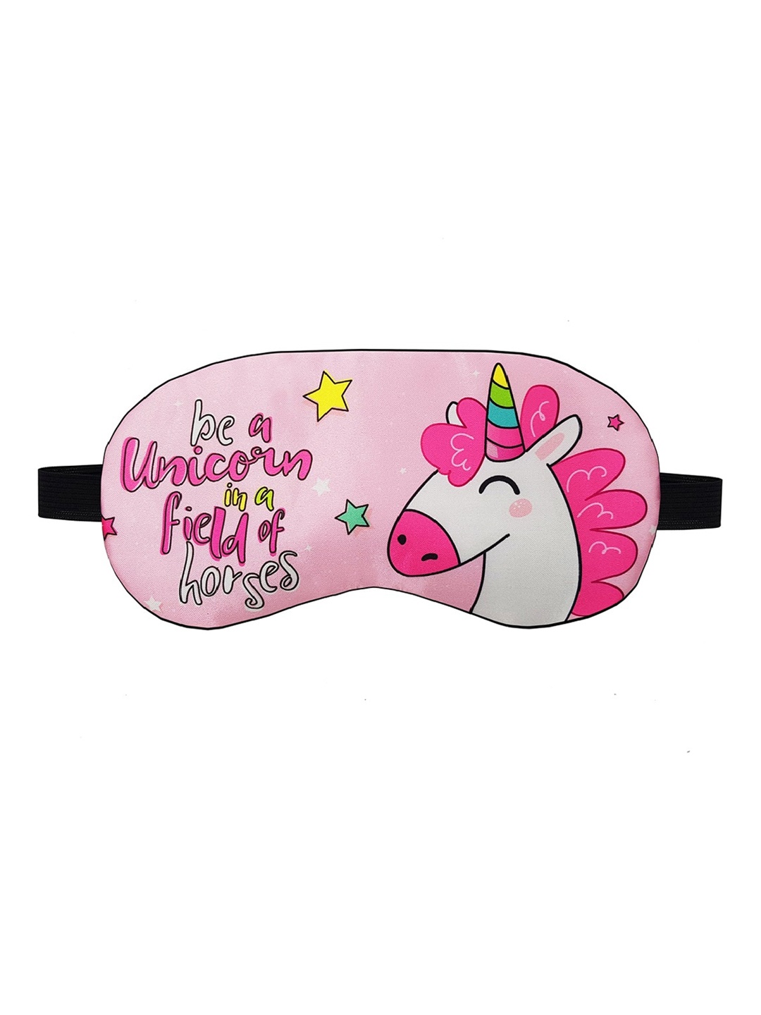 

JENNA Pink Unicorn Printed Natural Silk Sleeping Eye Mask