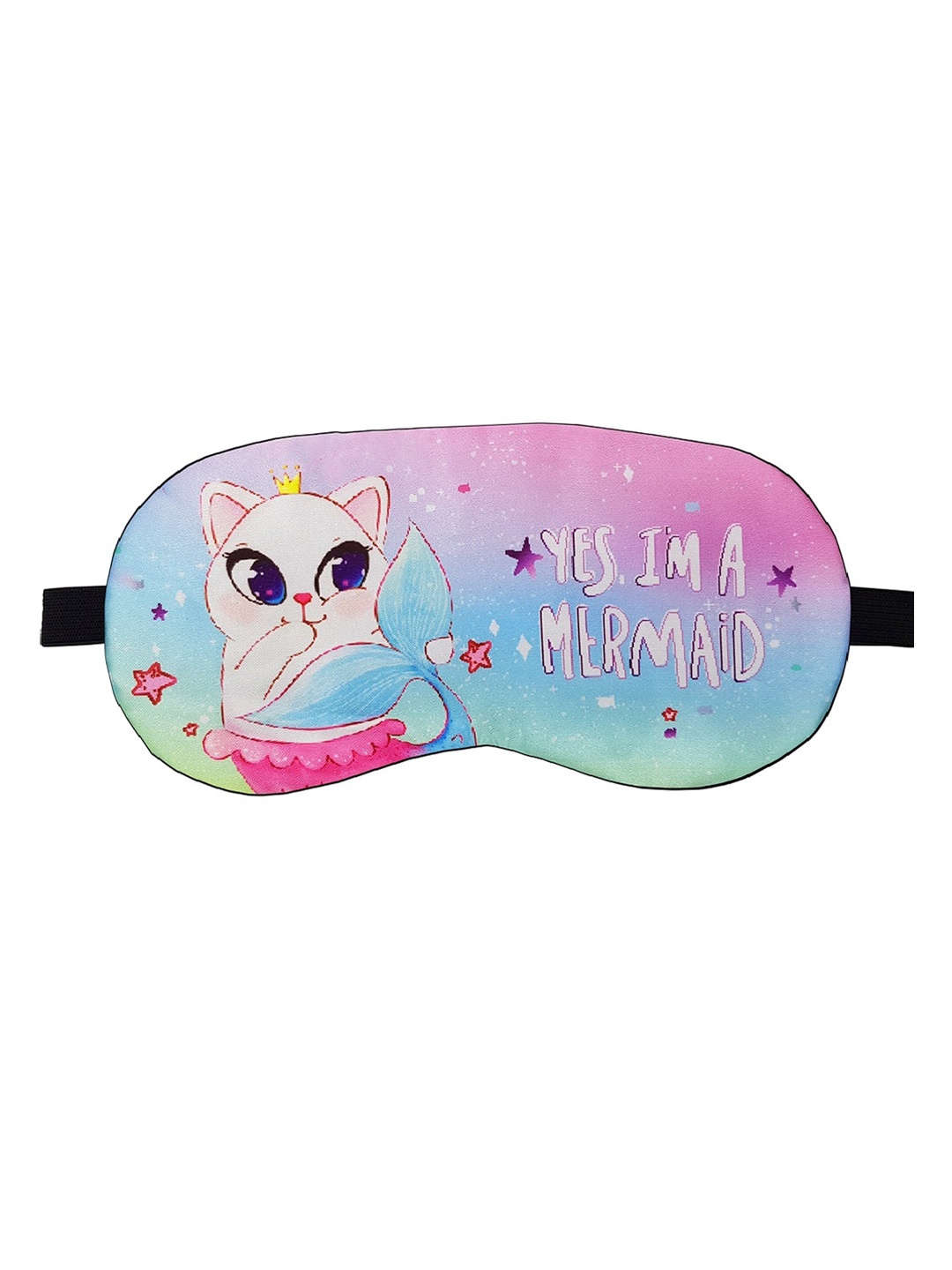 

Jenna Printed Natural Silk Sleeping Eye Mask, Blue