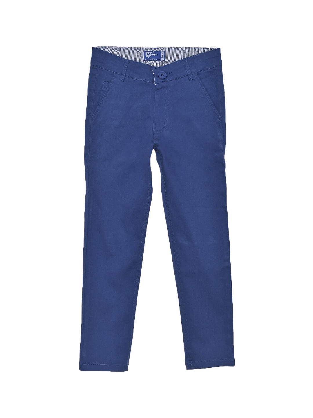 

612League Boys Blue Cotton Chinos Trousers