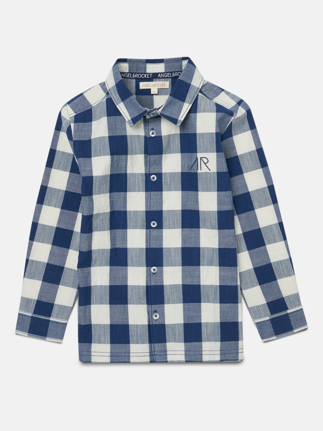 

Angel & Rocket Boys Blue & White Checked Casual Shirt