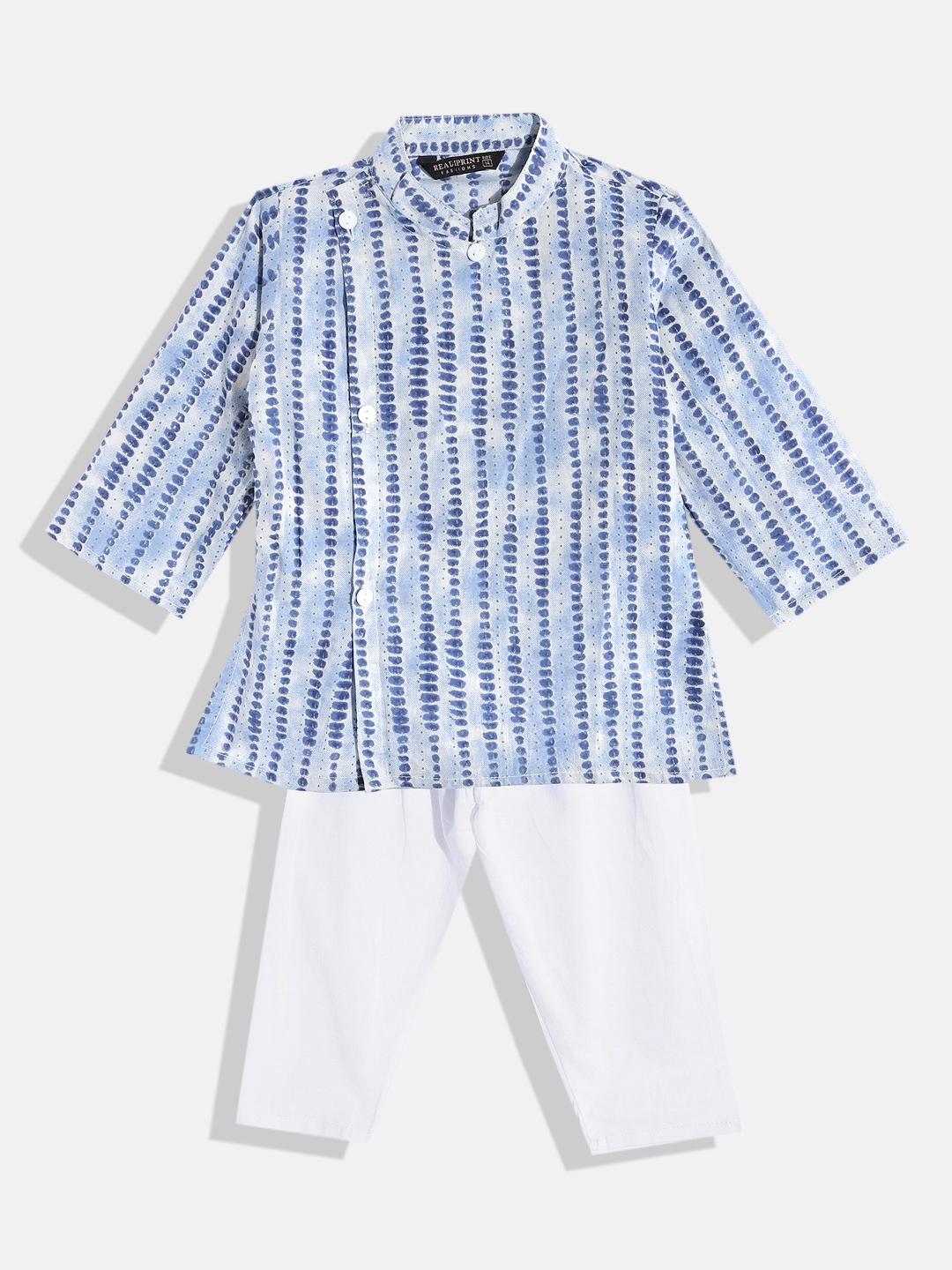 

Readiprint Boys Blue Printed Pure Cotton Kurta with Pyjamas