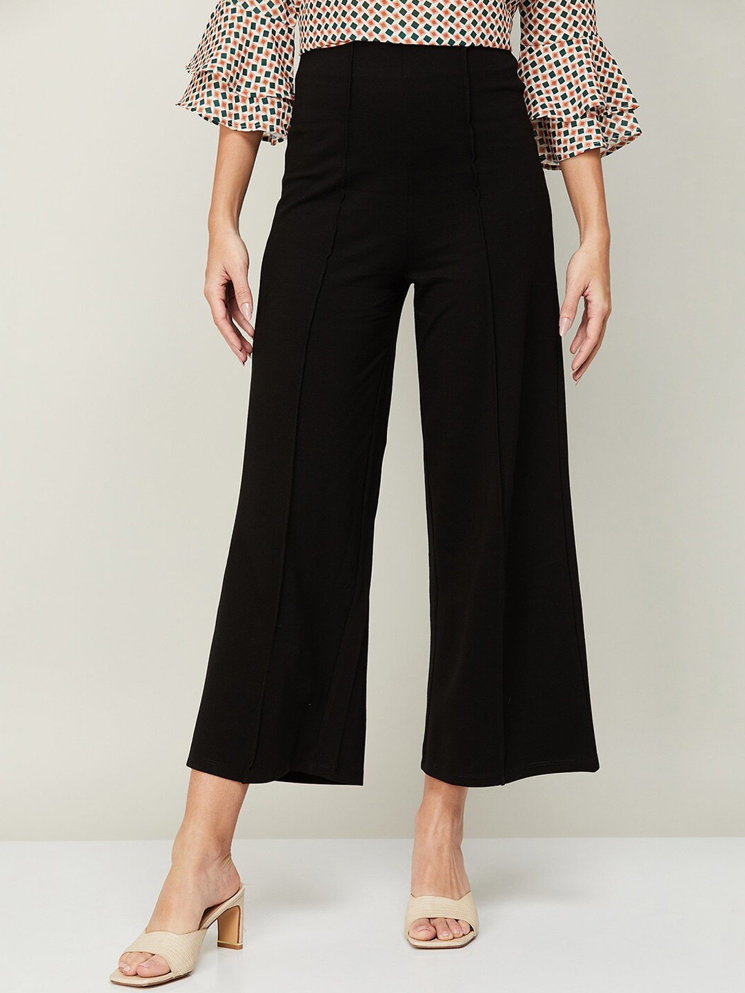 

CODE by Lifestyle Women Black Pleated Trousers