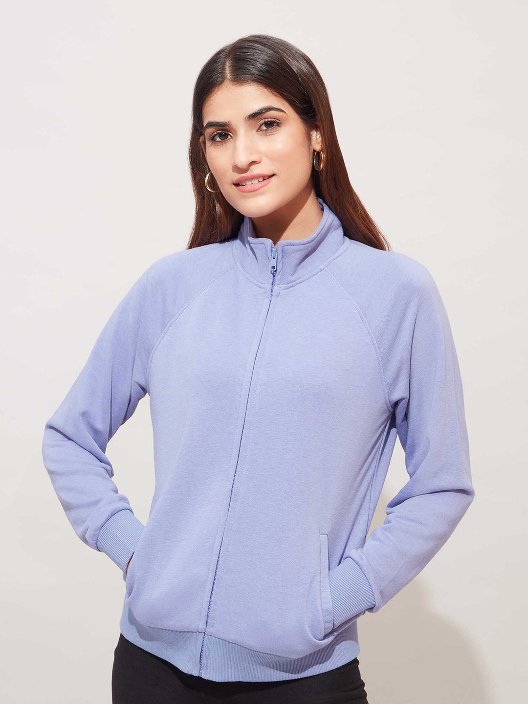 

20Dresses Women Purple Cotton Sweatshirt