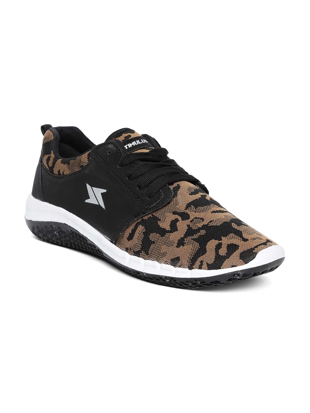 

Paragon Men Black Mesh Running Non-Marking Shoes