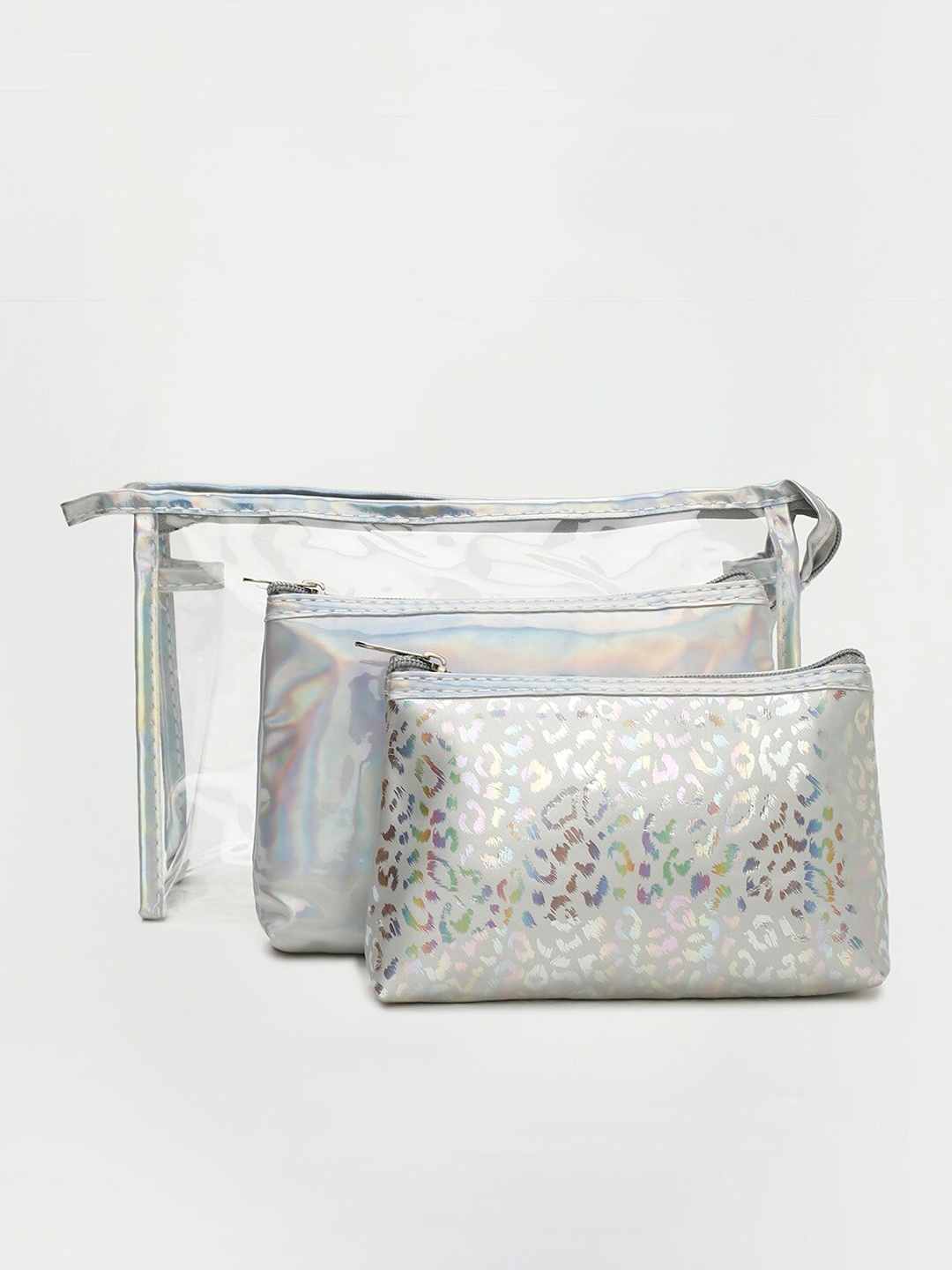 

Ginger by Lifestyle Silver-Toned Printed Purse Clutch