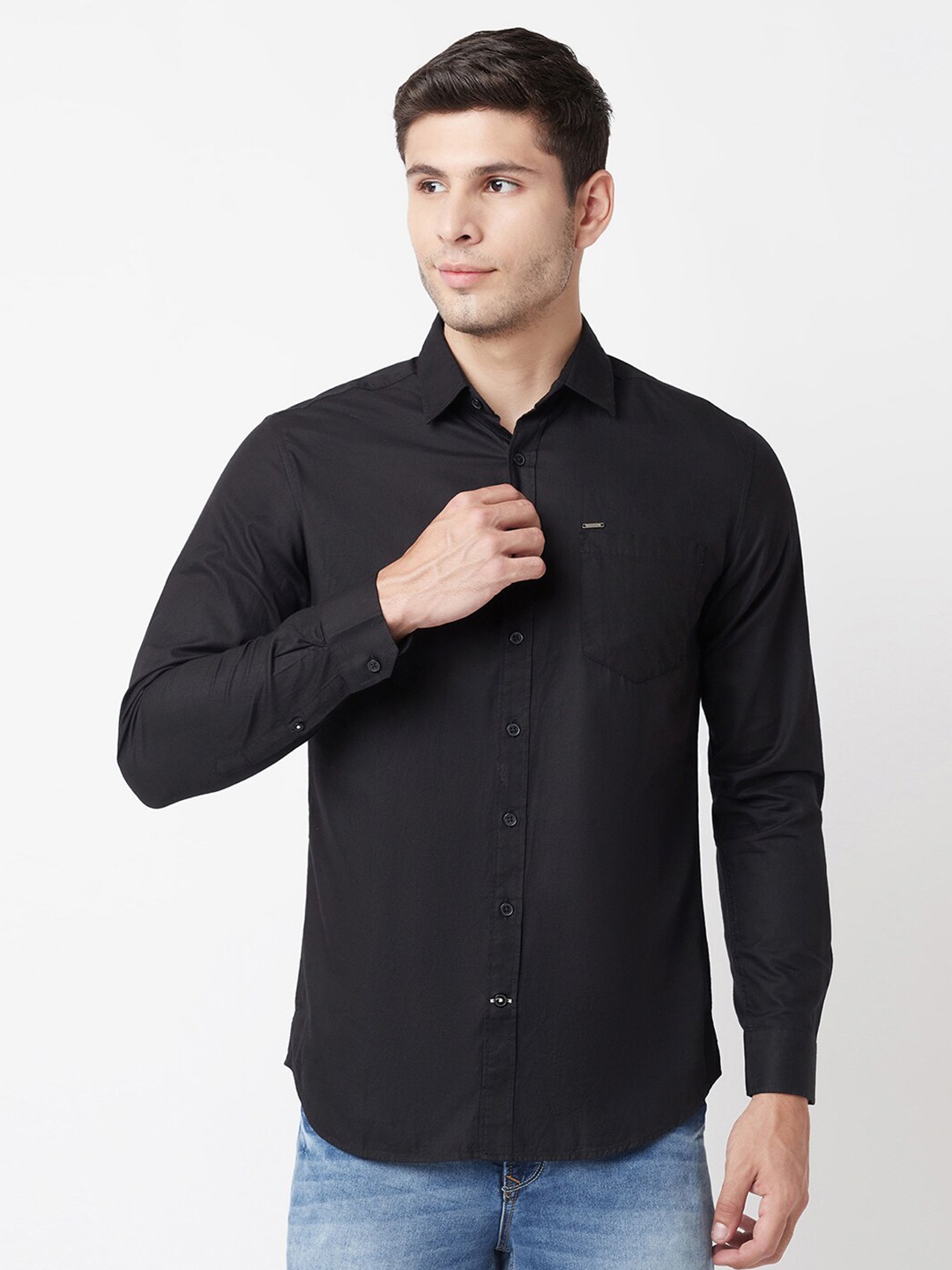 

Blue Buddha Men Black Casual Shirt