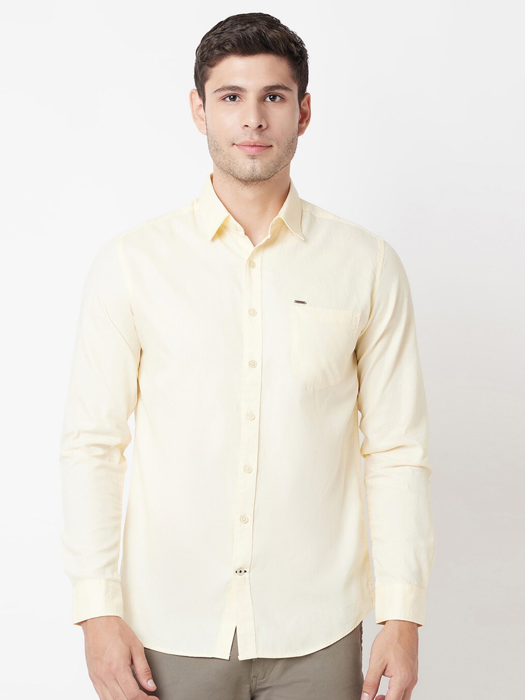 

Blue Buddha Men Yellow Casual Shirt