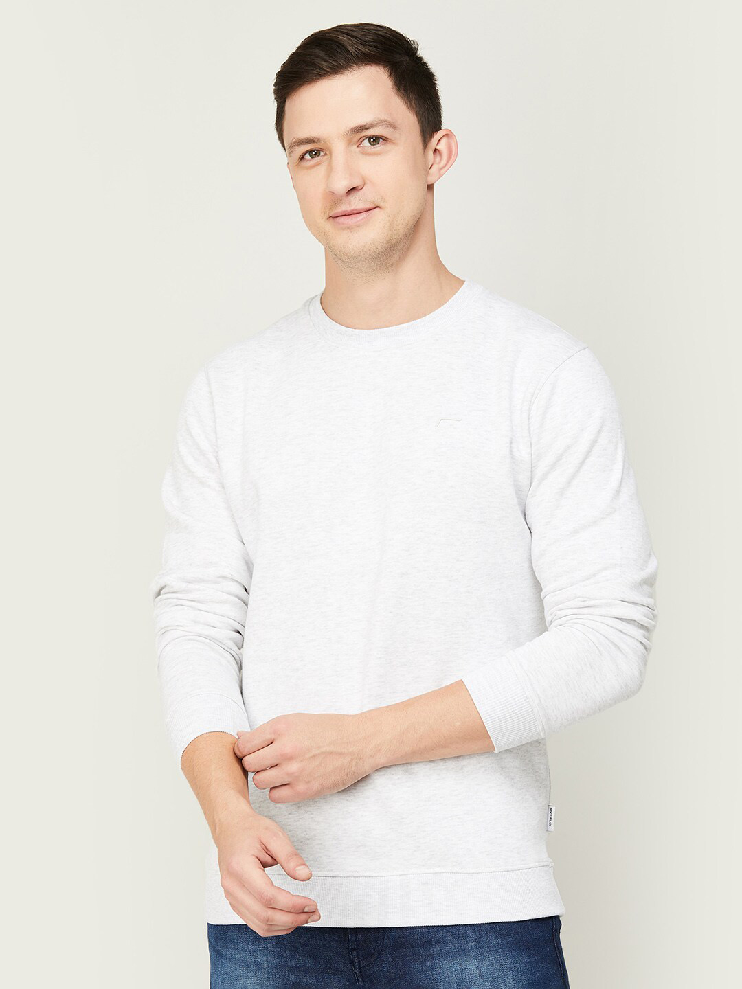 

Fame Forever by Lifestyle Men White Round Neck Sweatshirt