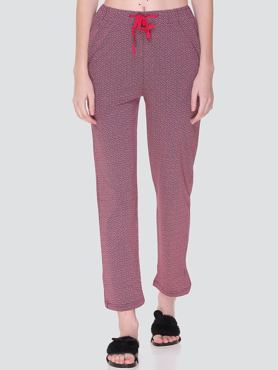 

KEIKO Women Mauve Printed Cotton Lounge Pant