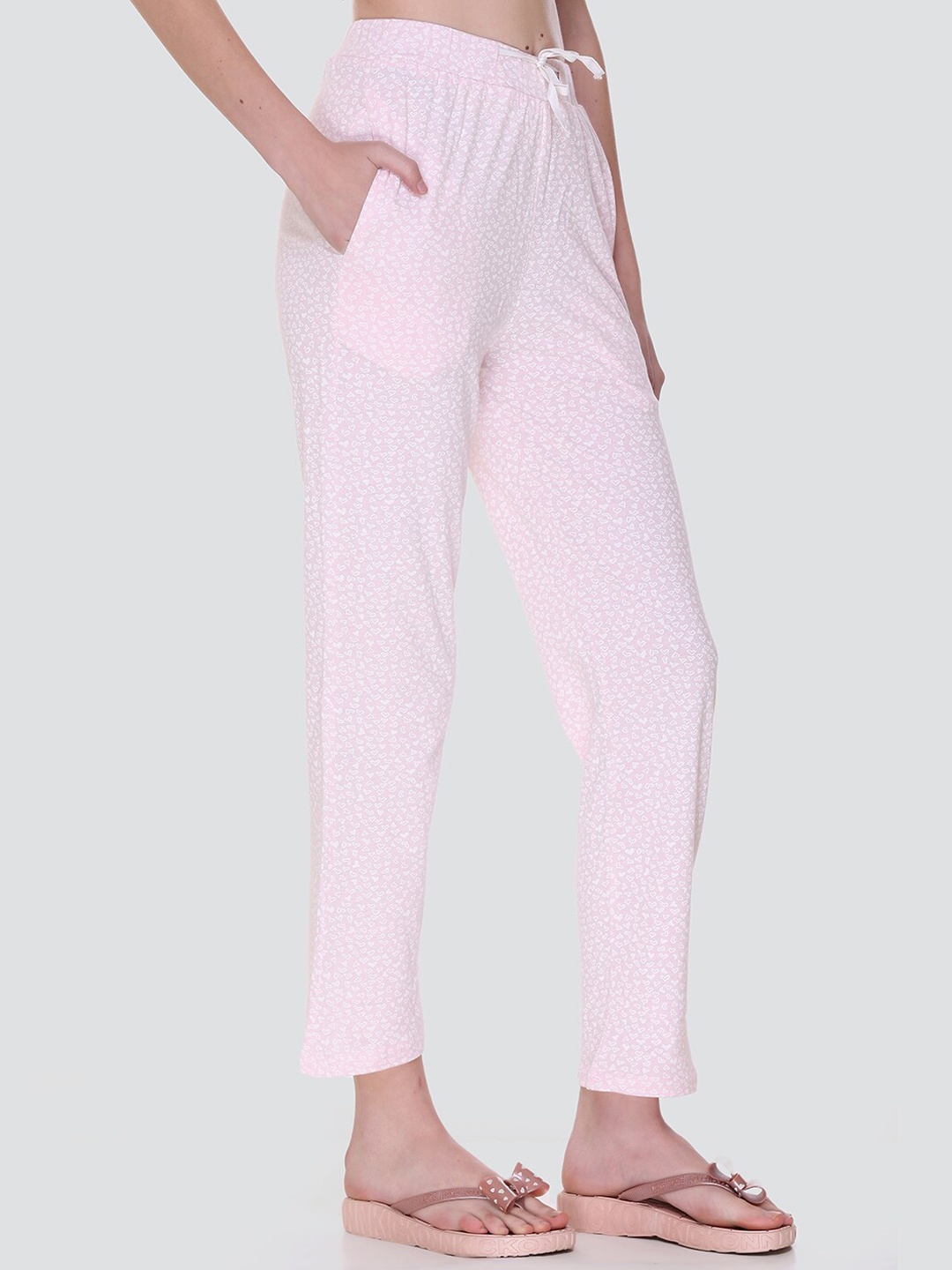 

KEIKO Women Pink Printed Cotton Lounge Pant