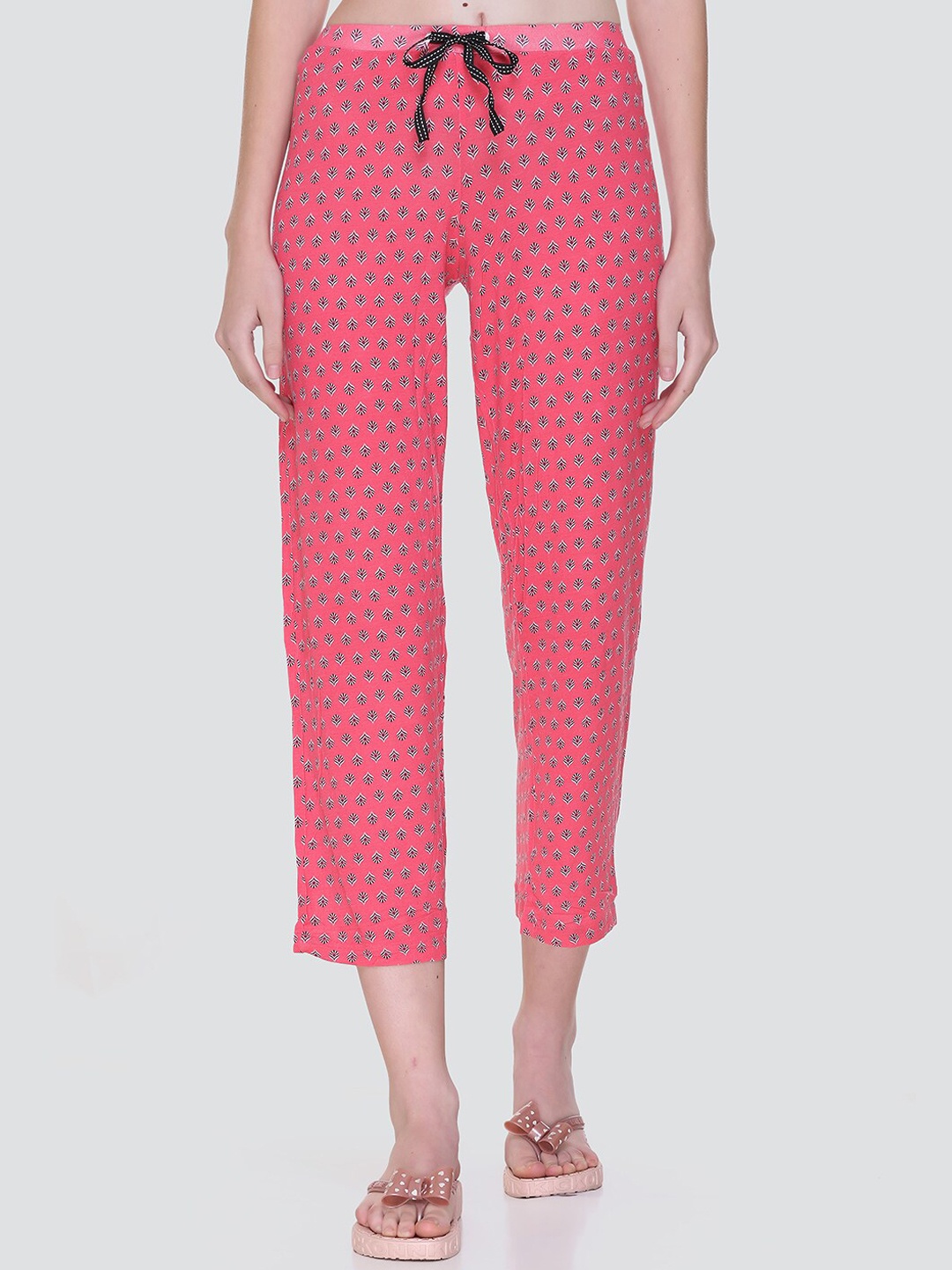 

KEIKO Women Pink Printed Cotton Lounge Pants