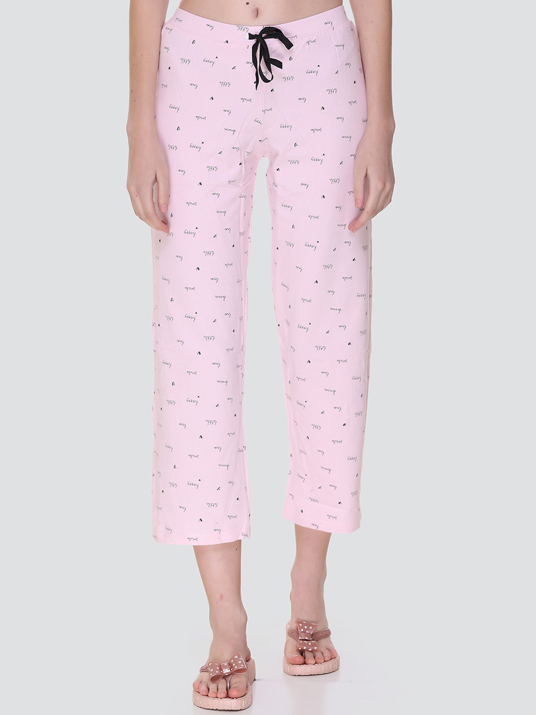 

KEIKO Women Pink Printed Cotton Lounge Pant