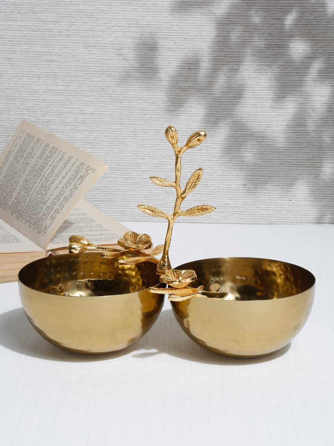 

EK BY EKTA KAPOOR Gold Solid Brass Spirituality and Wellness Decorative Bowl