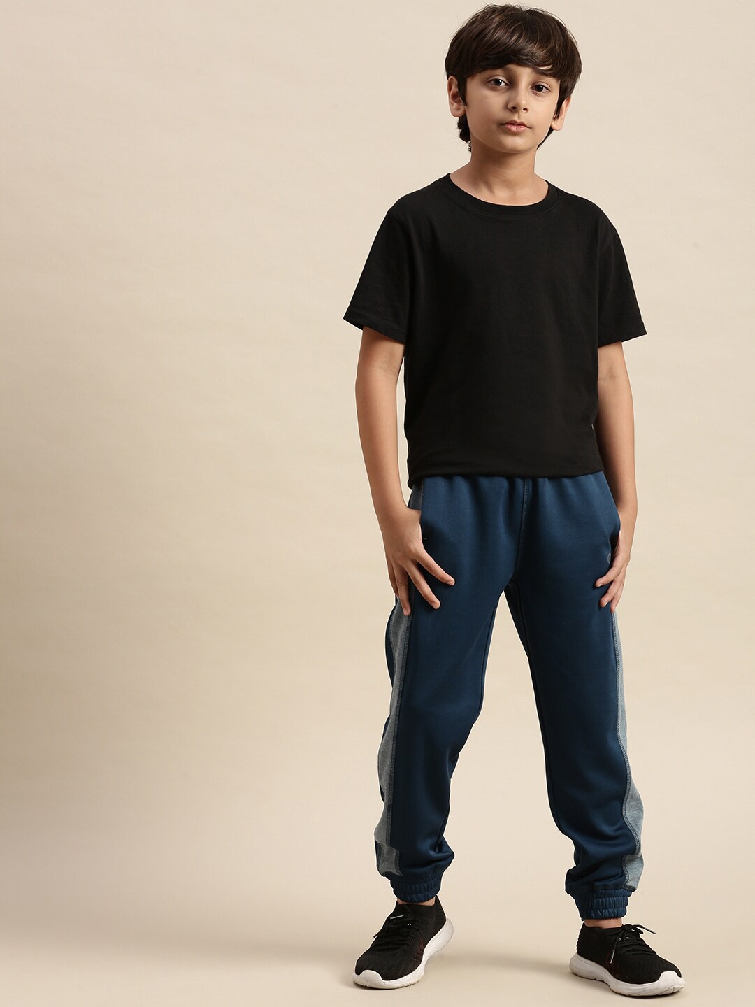 

PIPIN Boys Blue Smart Straight Fit Joggers