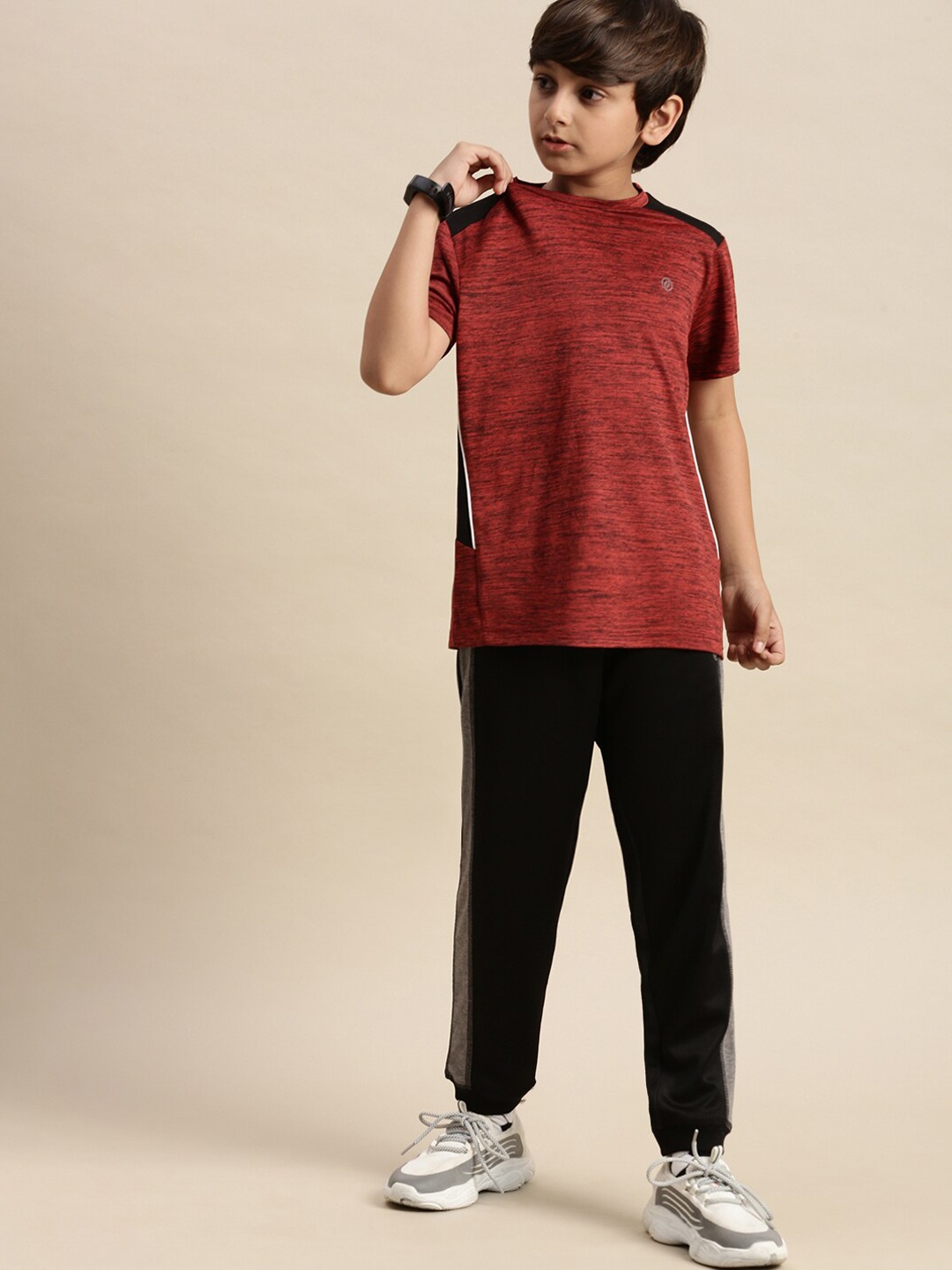 

PIPIN Boys Black Smart Straight Fit Joggers