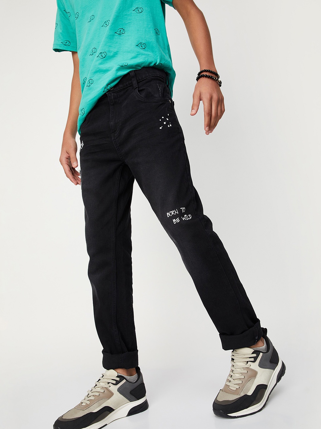 

max Boys Black Clean Look Jeans