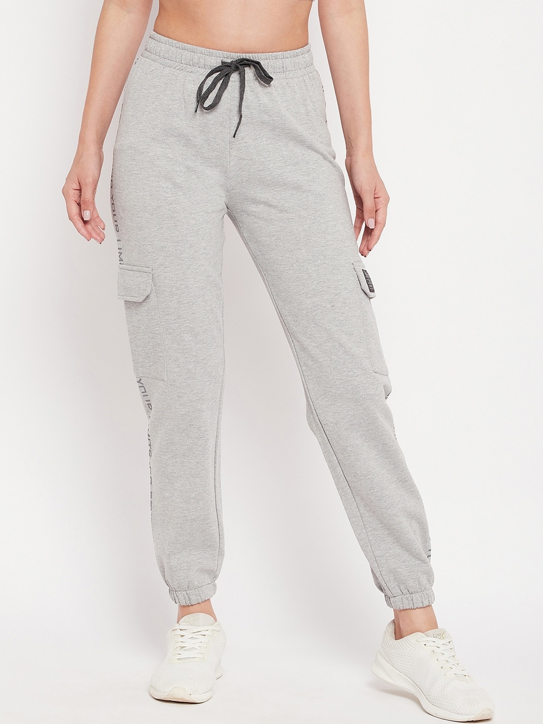 

MADAME M SECRET Women Grey Solid Joggers