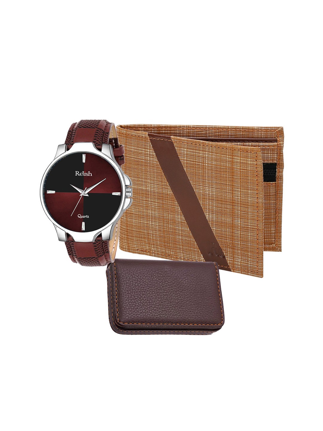

Relish Men Brown Solid Accessory Gift Set