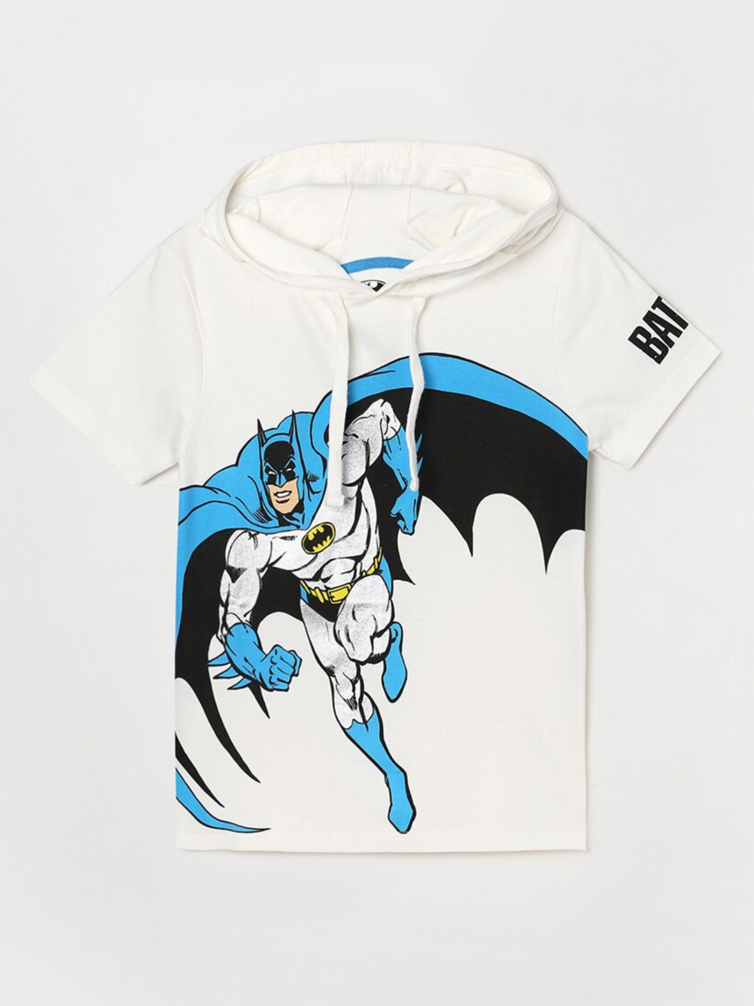 

Fame Forever by Lifestyle Boys White Batman Printed Cotton T-shirt