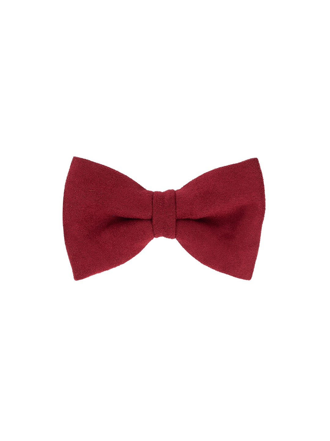 

The Tie Hub Men Maroon Solid Bow Tie