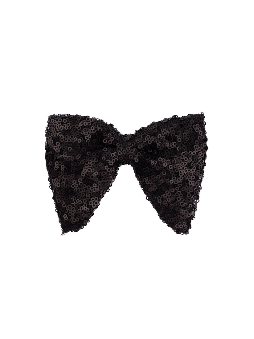 

The Tie Hub Men Black Woven Design Bow Tie