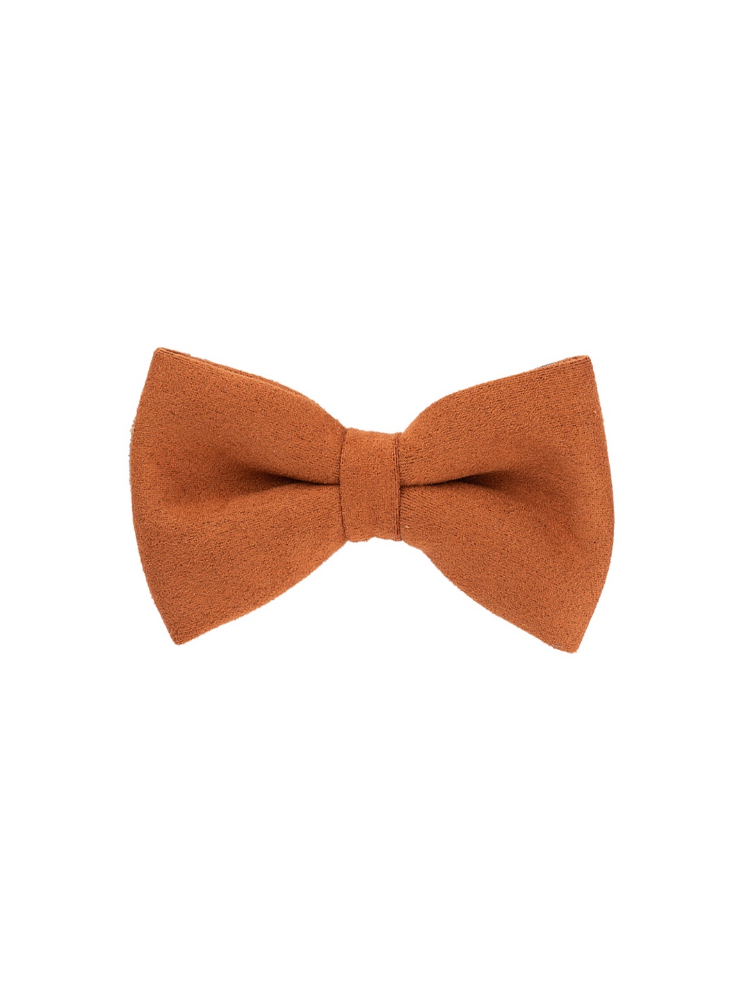 

The Tie Hub Men Orange & Black Solid Bow Tie