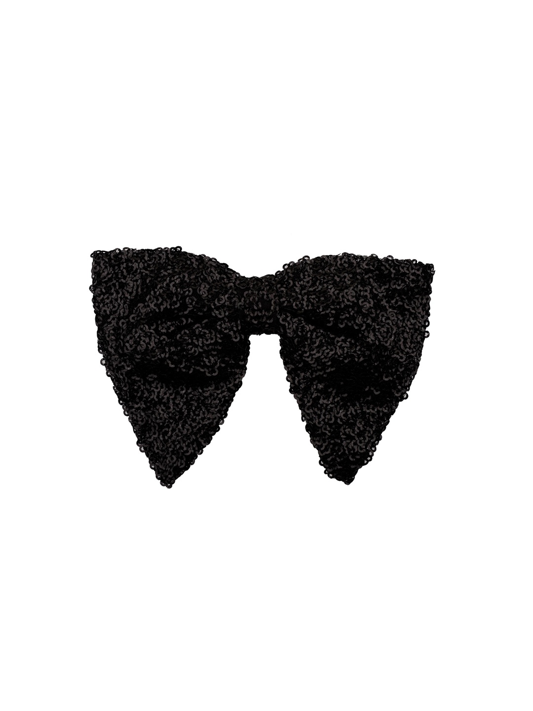 

The Tie Hub Men Black Woven Design Bow Tie