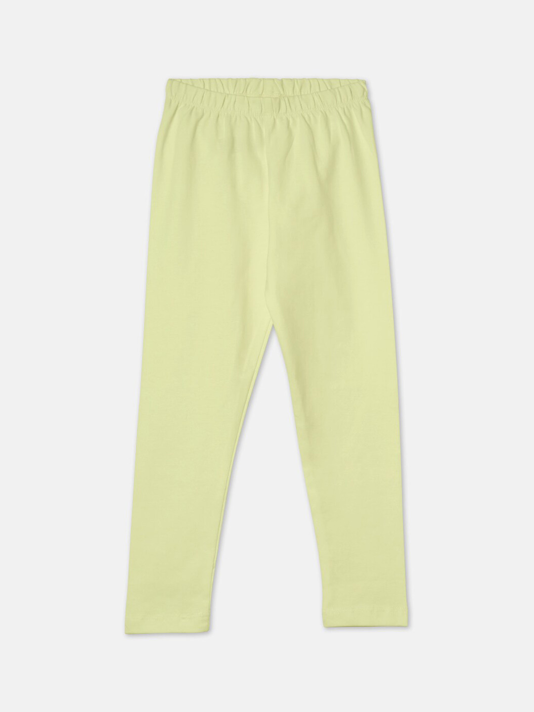 

R&B Girls Green Solid Ankle-Length Leggings