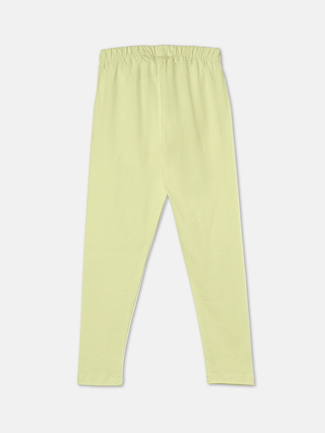 

R&B Girls Green Solid Cotton Ankle Length Leggings