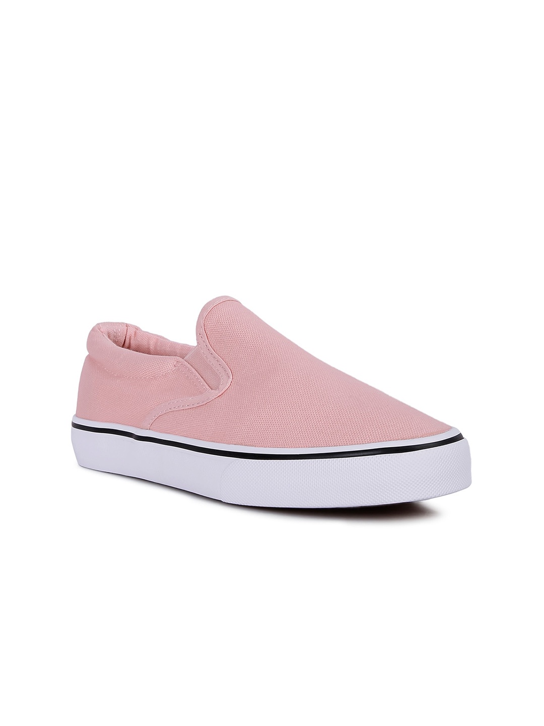 

London Rag Women Pink Colourblocked Slip-On Sneakers