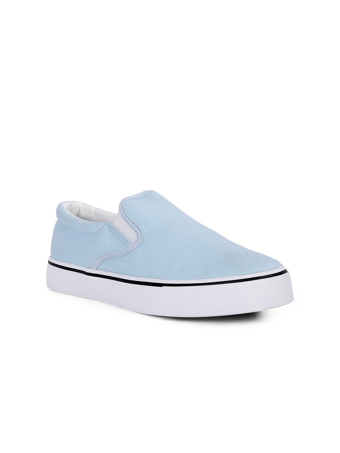 

London Rag Women Blue Slip-On Sneakers
