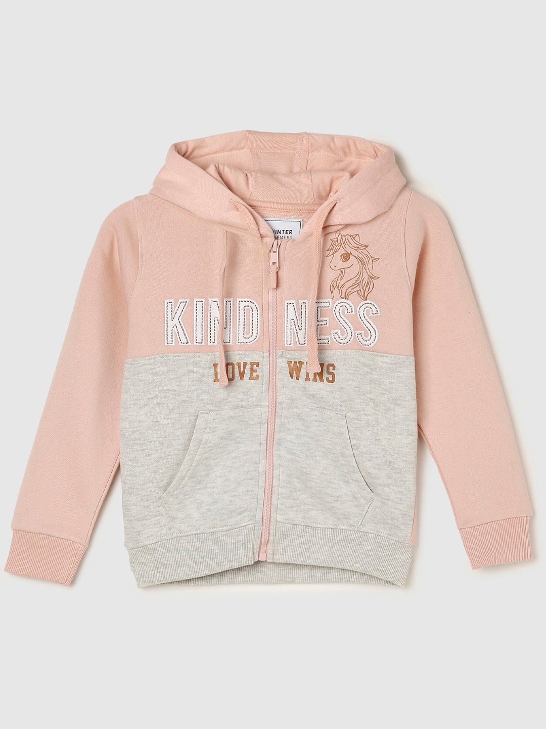 

max Girls Pink Printed Sweatshirt