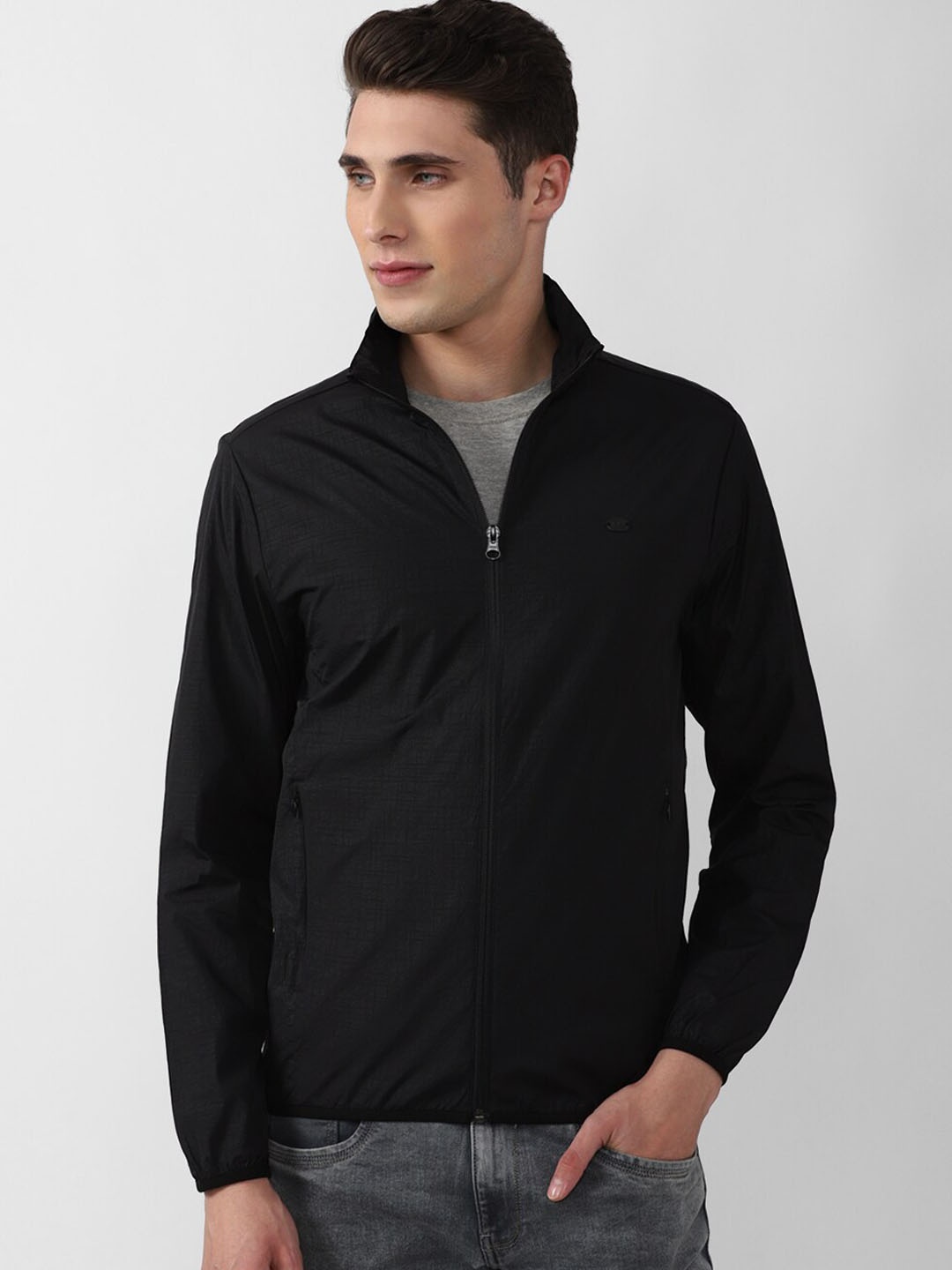 

Peter England Casuals Men Black Tailored Jacket