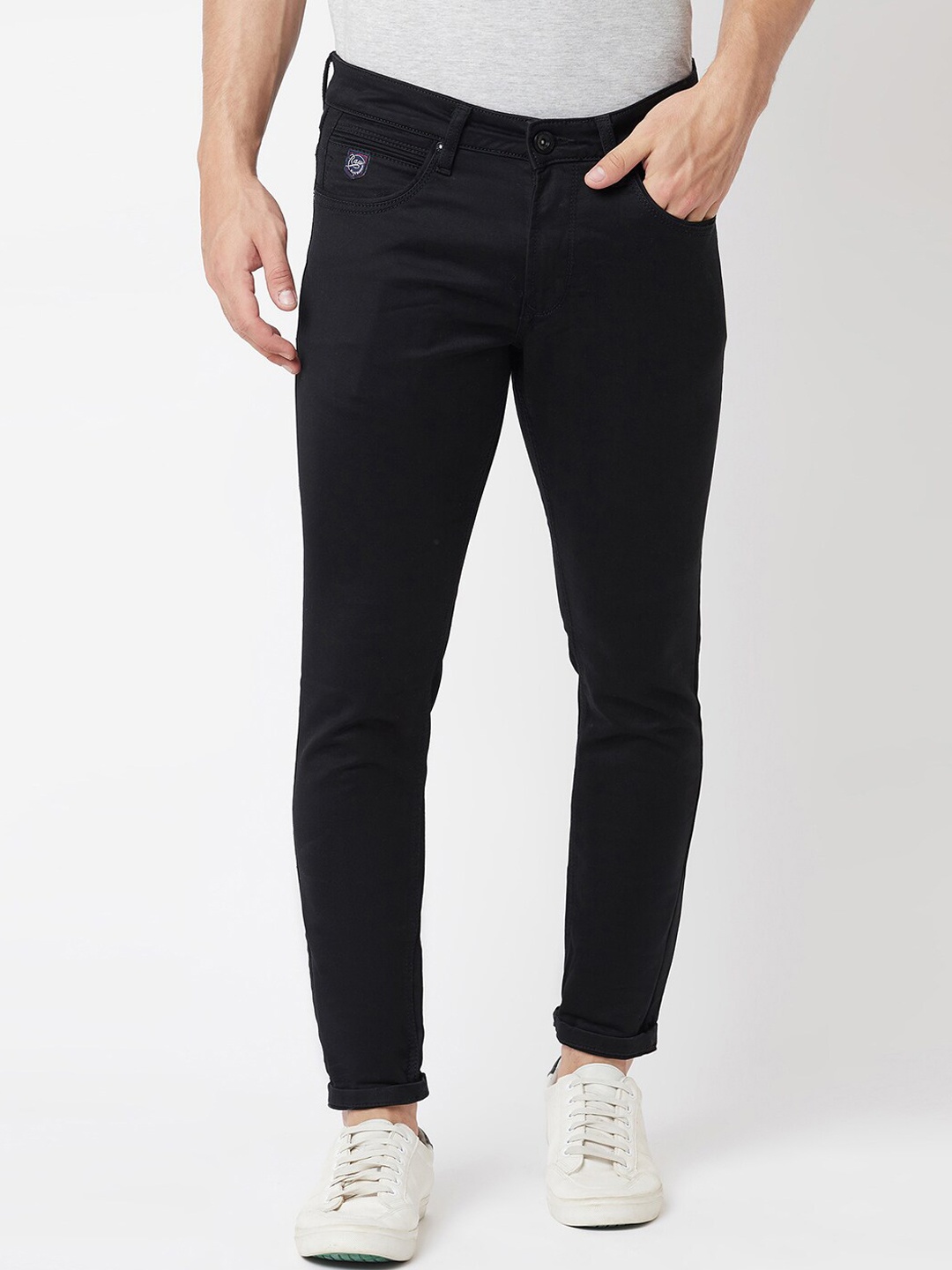 

Blue Buddha Men Black Stretchable Cotton Jeans