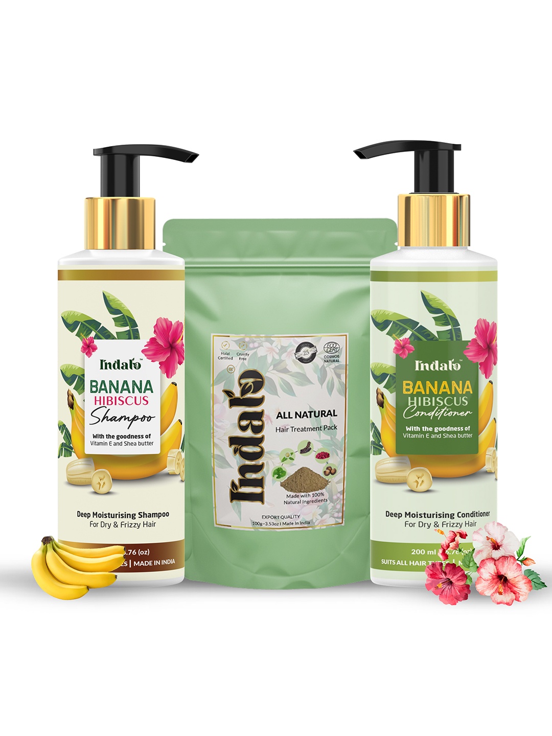 

INDALO Set Of 3 Hair Care Kit, Na