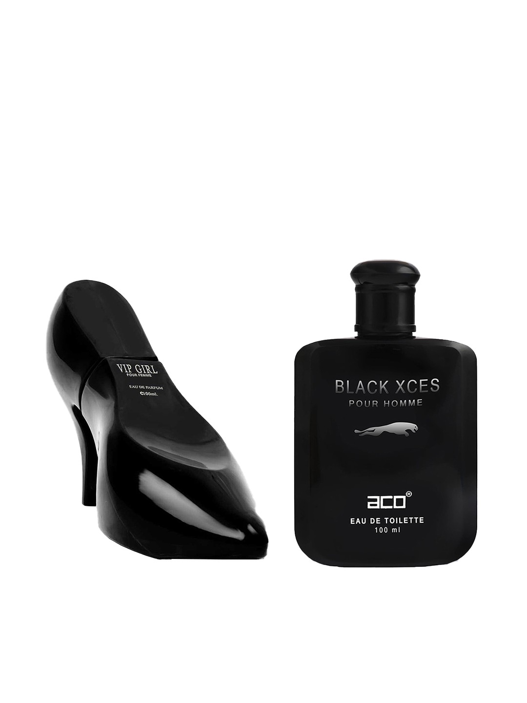 

aco PERFUMES Set of Women VIP Girl EDP 100 ml + Men Black Xces EDT 100 ml