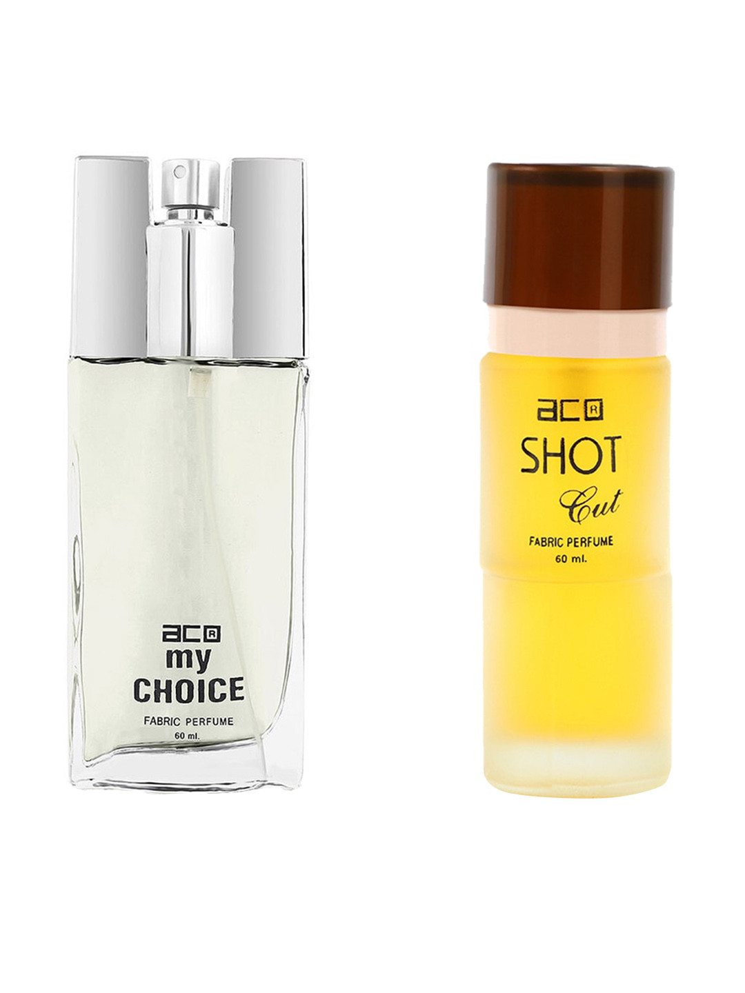 

aco PERFUMES Set Of 2 My Choice & Shot Cut Fragrance Perfume Spray 60ml, Yellow