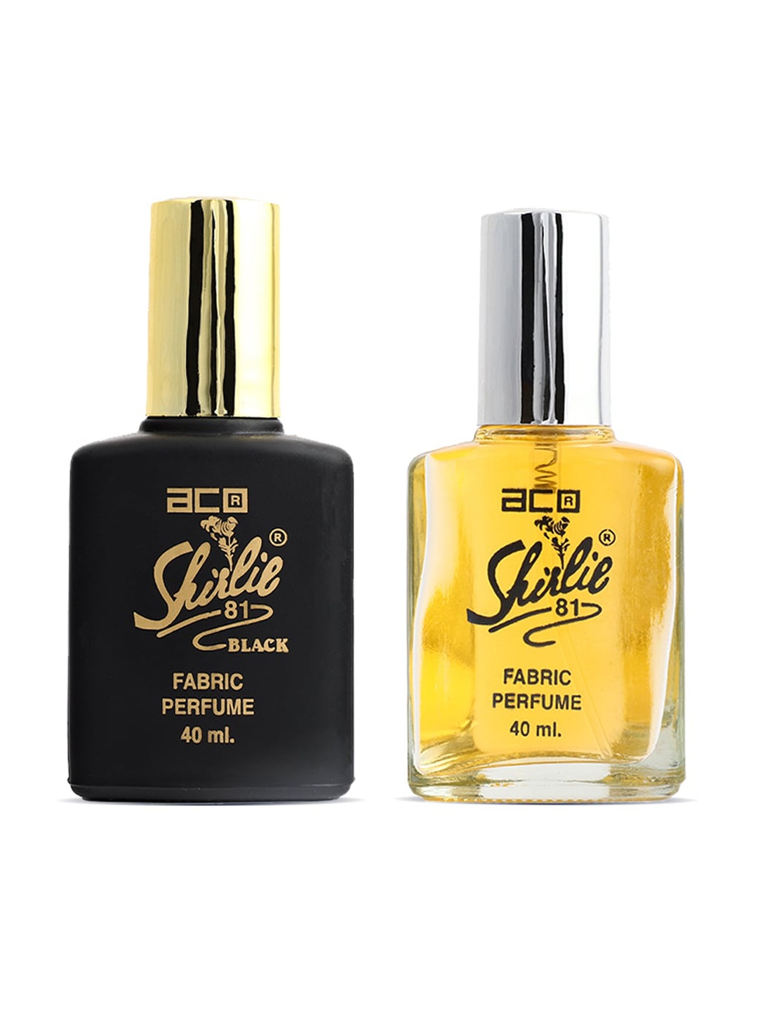 

aco PERFUMES Set of Shirlie 81 & Shirlie 81 Black Fabric Perfume Spray - 40 ml Each