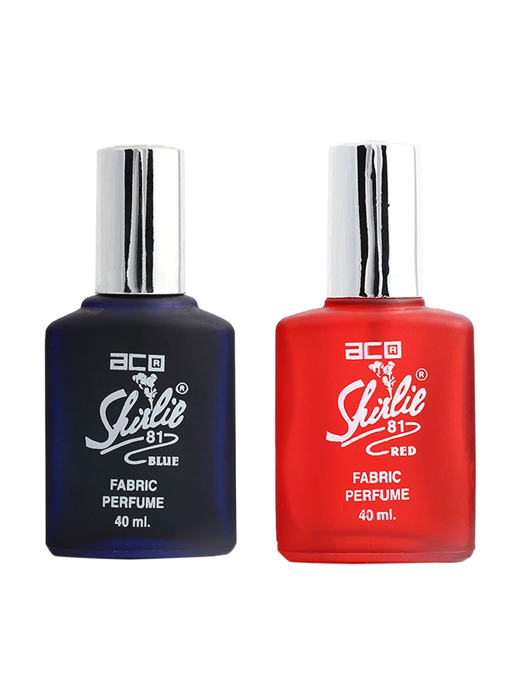 

aco PERFUMES Set Of 2 Shirlie81 Blue & Red Perfume Spray 40ml Each, Navy blue