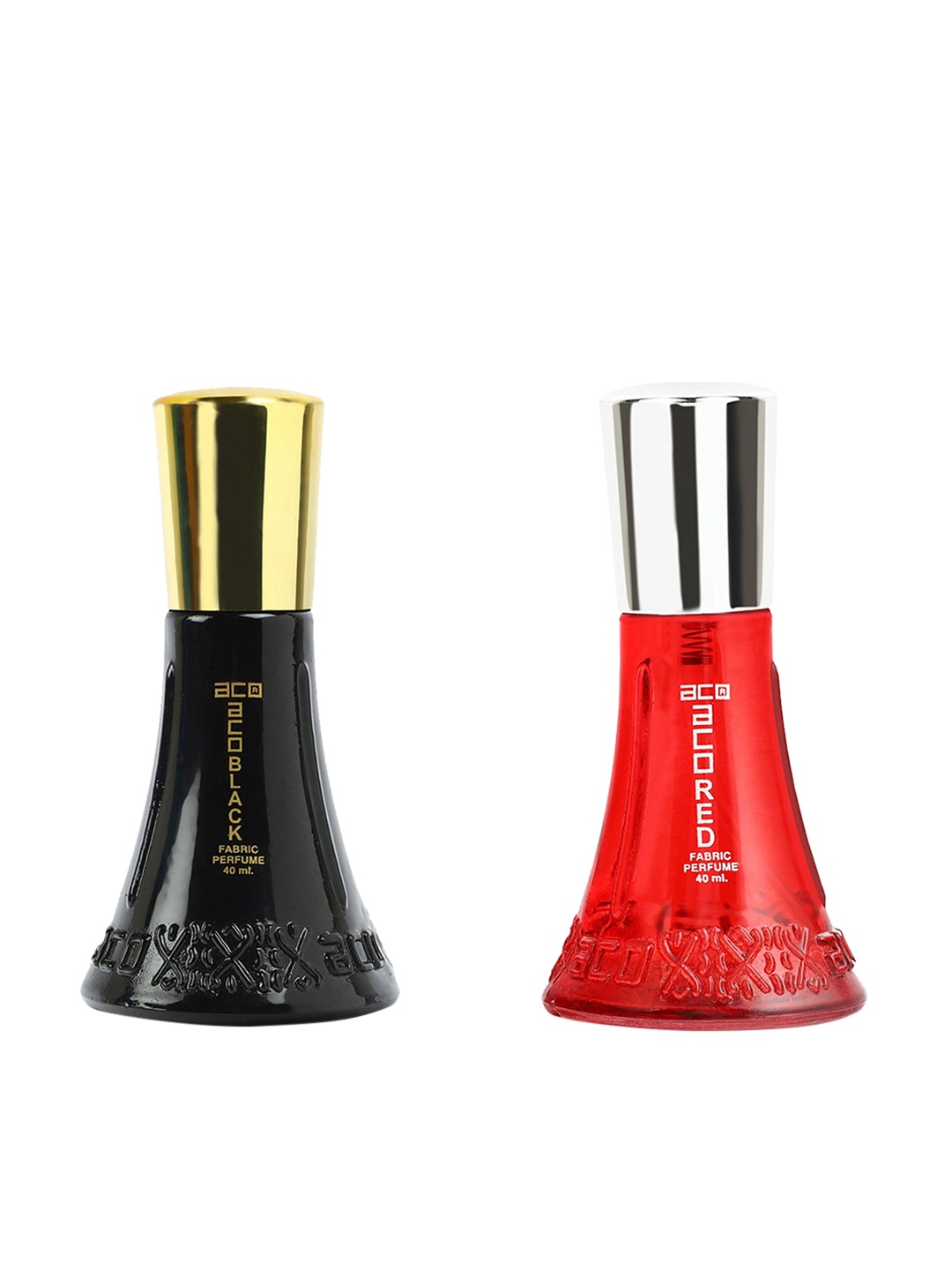 

aco PERFUMES Set Of 2 Fragrance Perfume Spray 40ml Each, Black