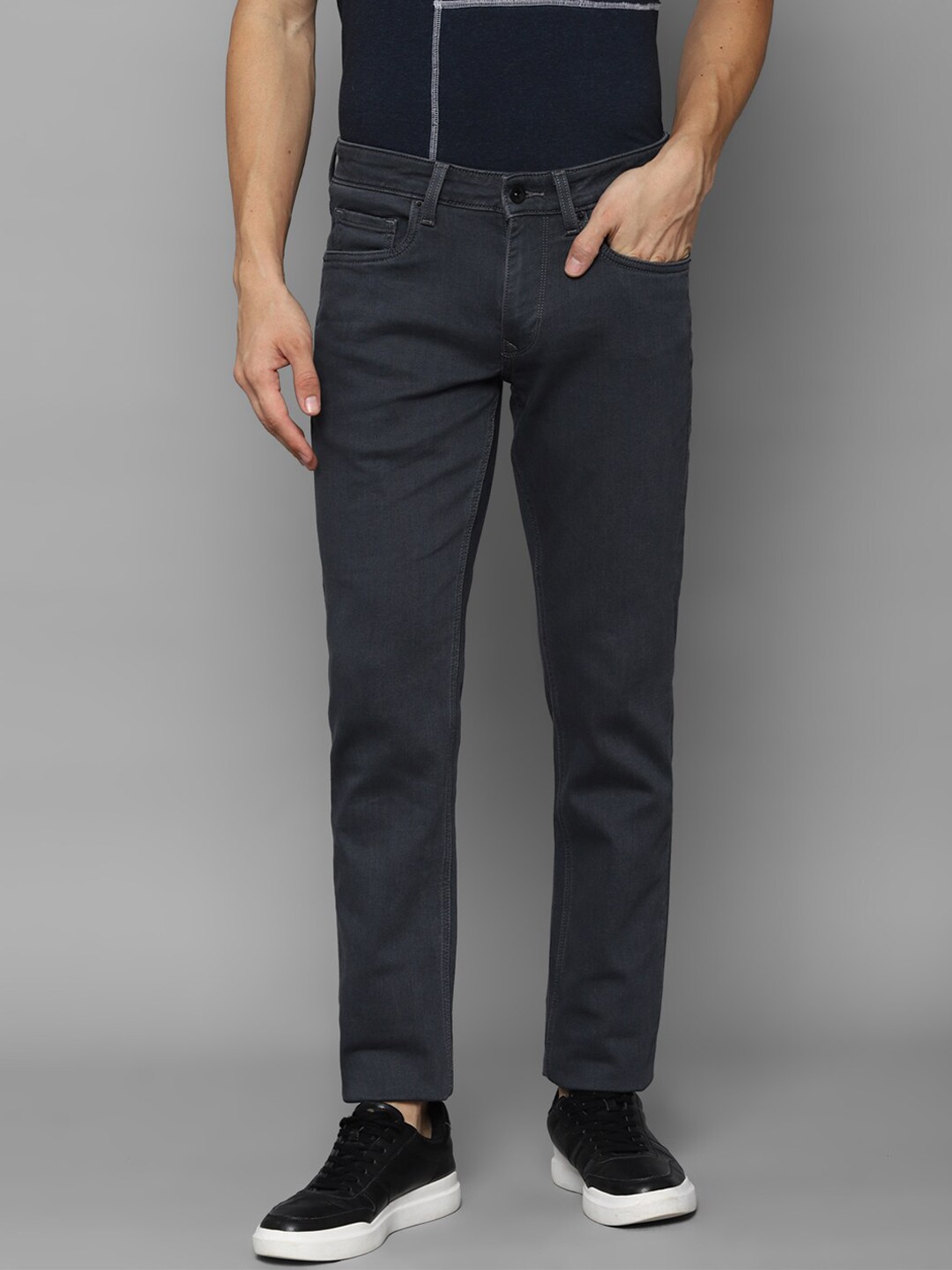 

Louis Philippe Jeans Men Slim Fit Cotton Jeans, Grey