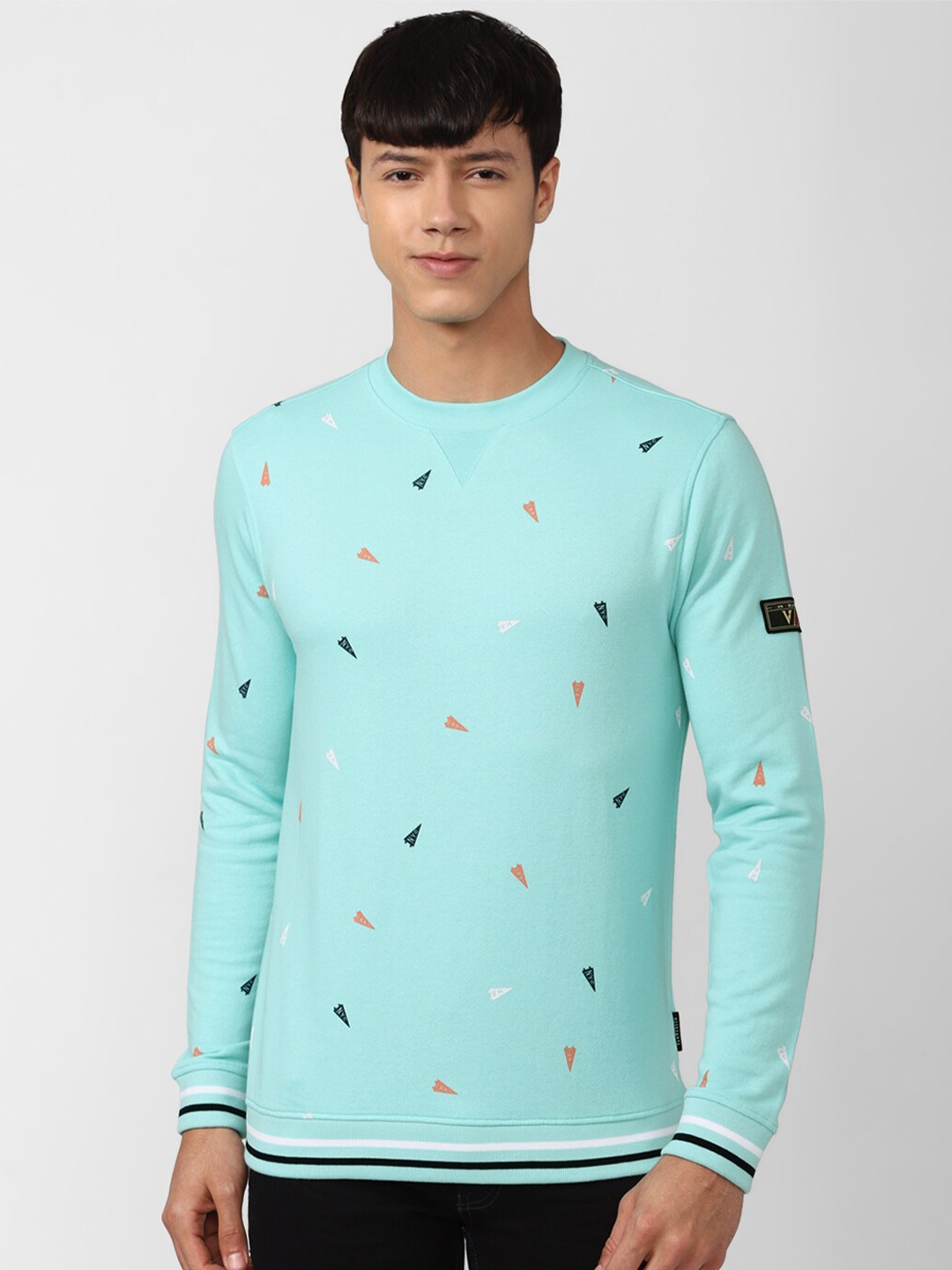 

Van Heusen Sport Men Blue Printed Sweatshirt