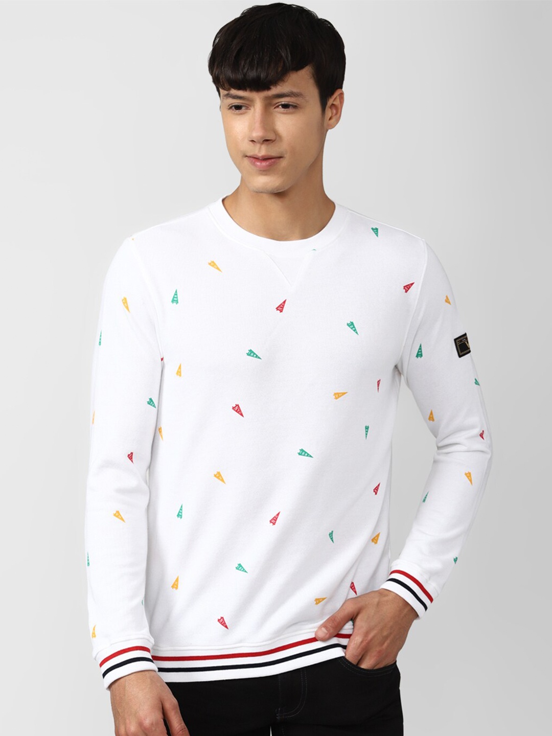 

Van Heusen Sport Men White Printed Sweatshirt