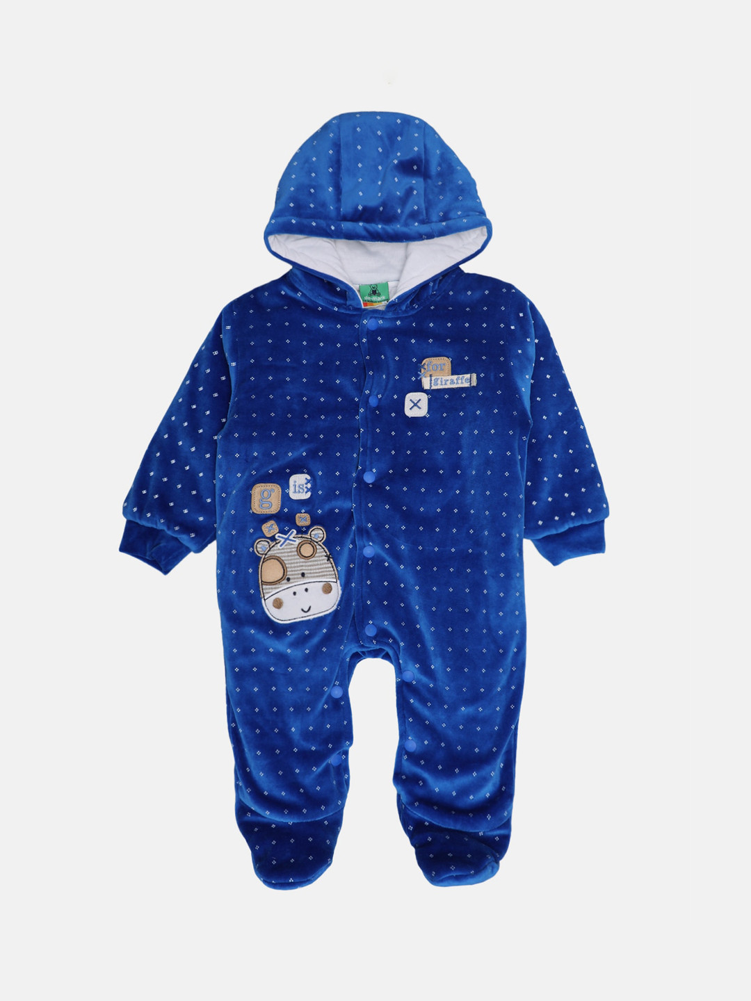 

Little Kiki Kids Blue Printed Rompers