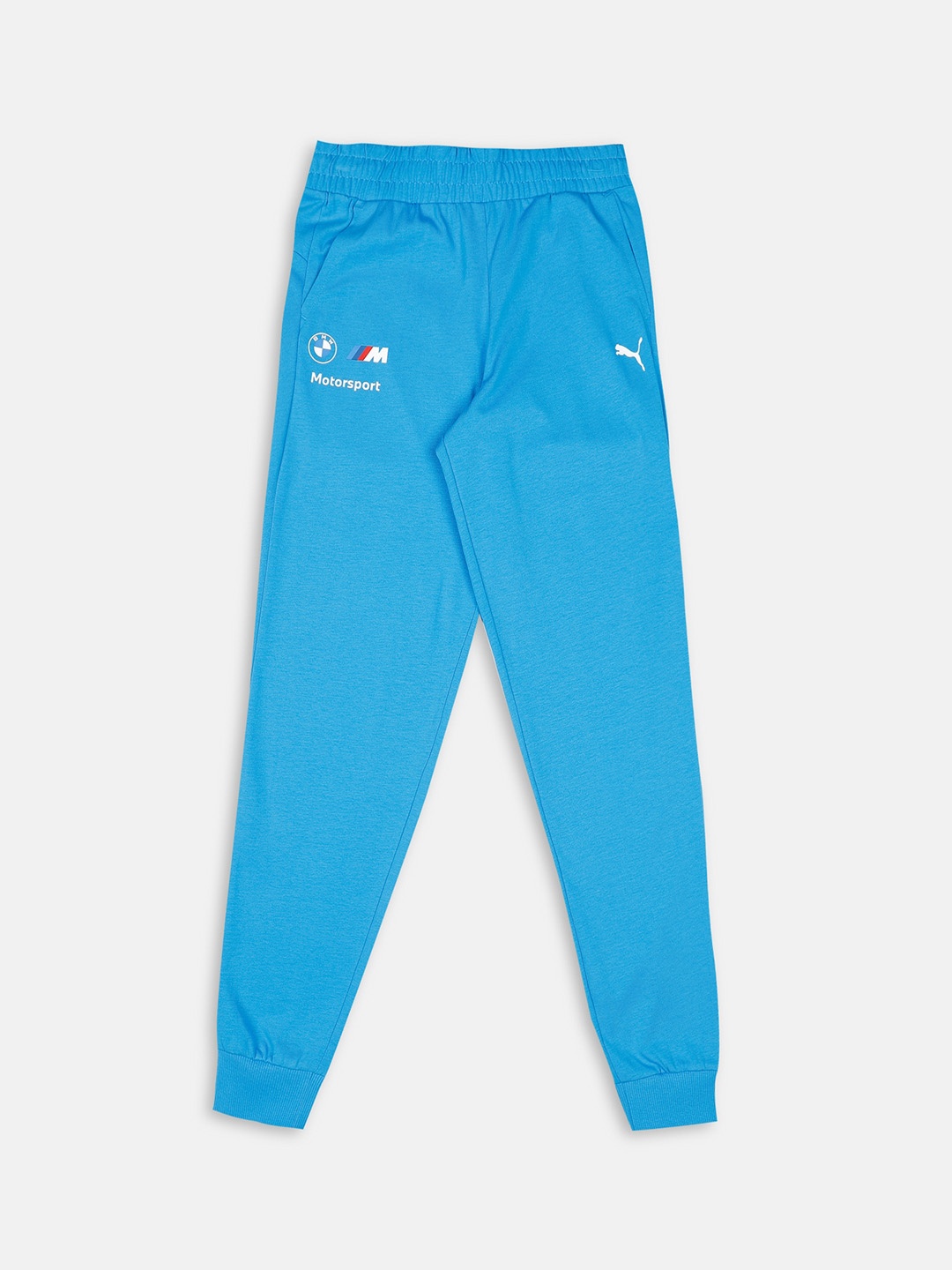 

PUMA Motorsport Kids Regular Fit BMW MMS Ess Jersey Pant Pure Cotton Joggers, Blue