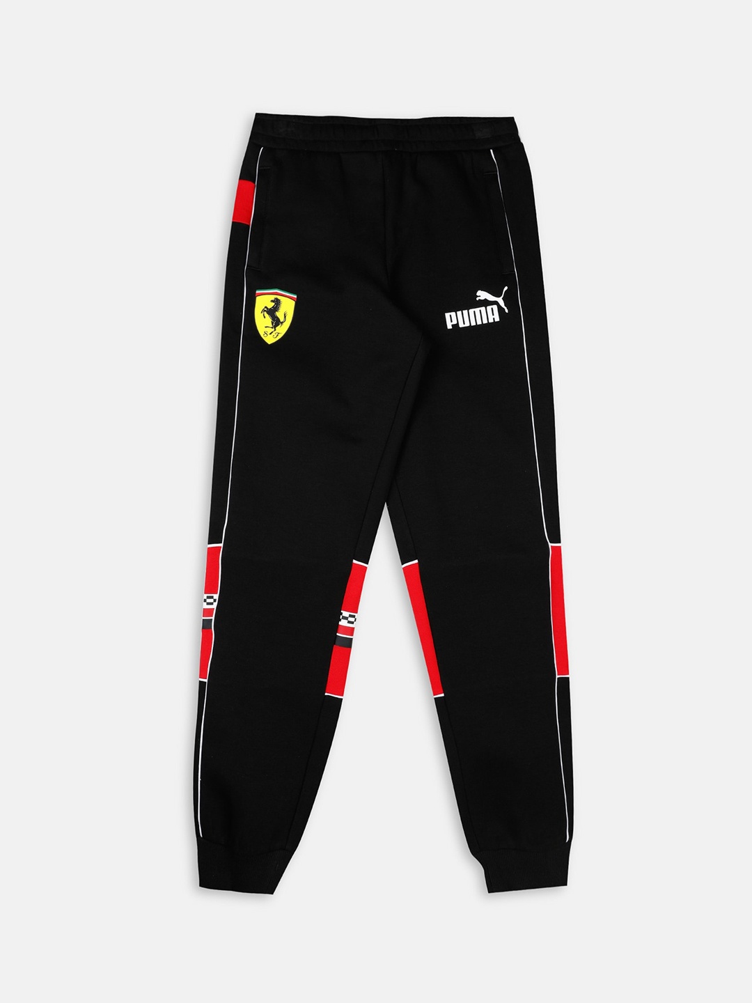 

PUMA Motorsport Kids Black Solid Cotton Regular Fit Jogger