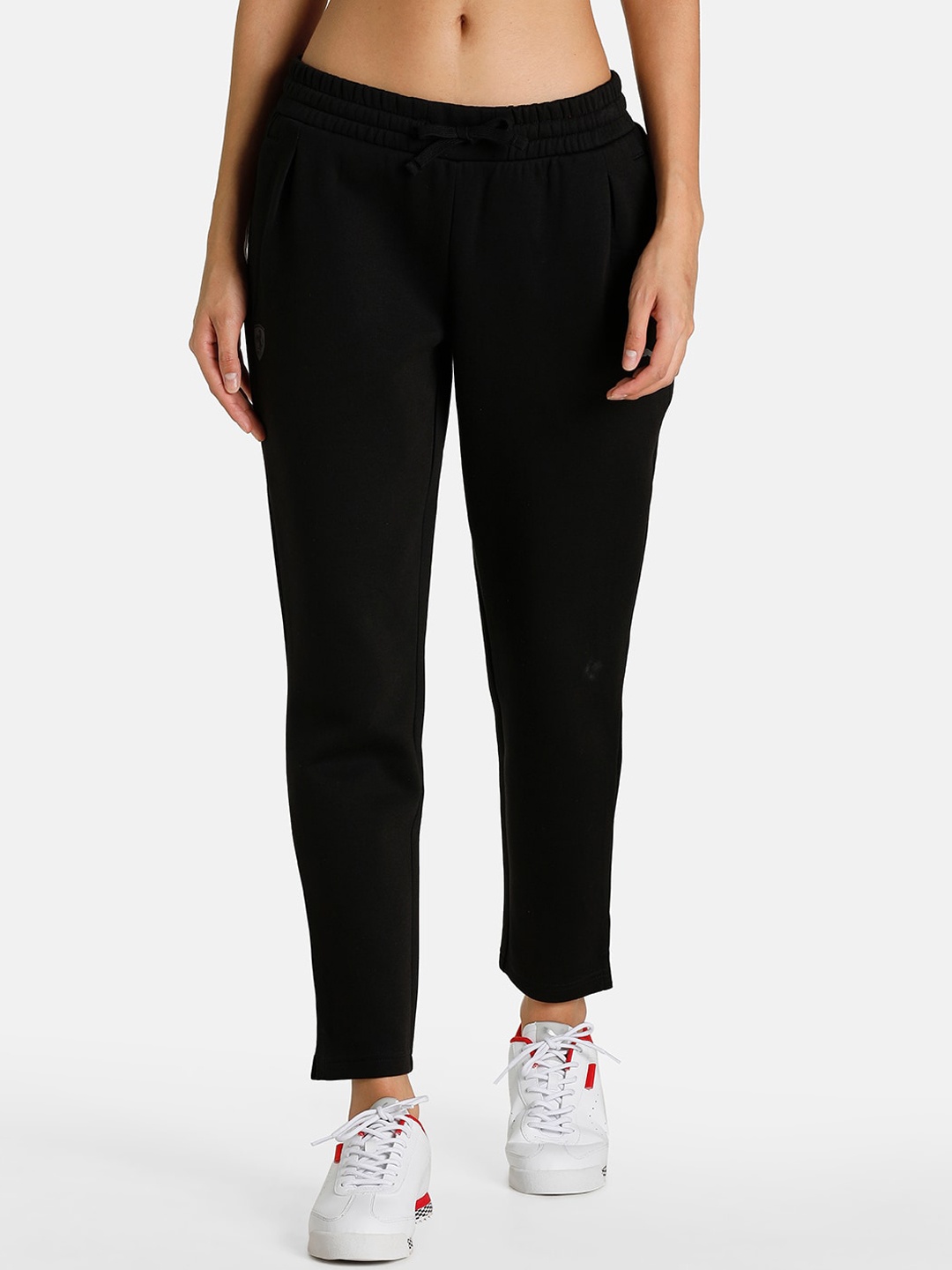 PUMA Motorsport Women Regular Fit Cotton Track Pant, Black
