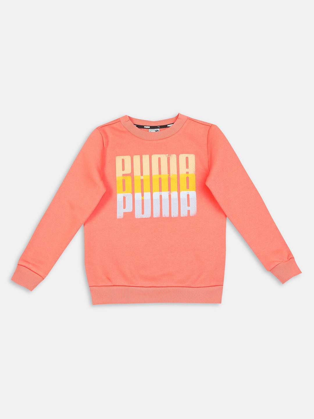 

Puma Boys Pink Printed Summer Squeeze Crew Regular Fit Sweatshirt